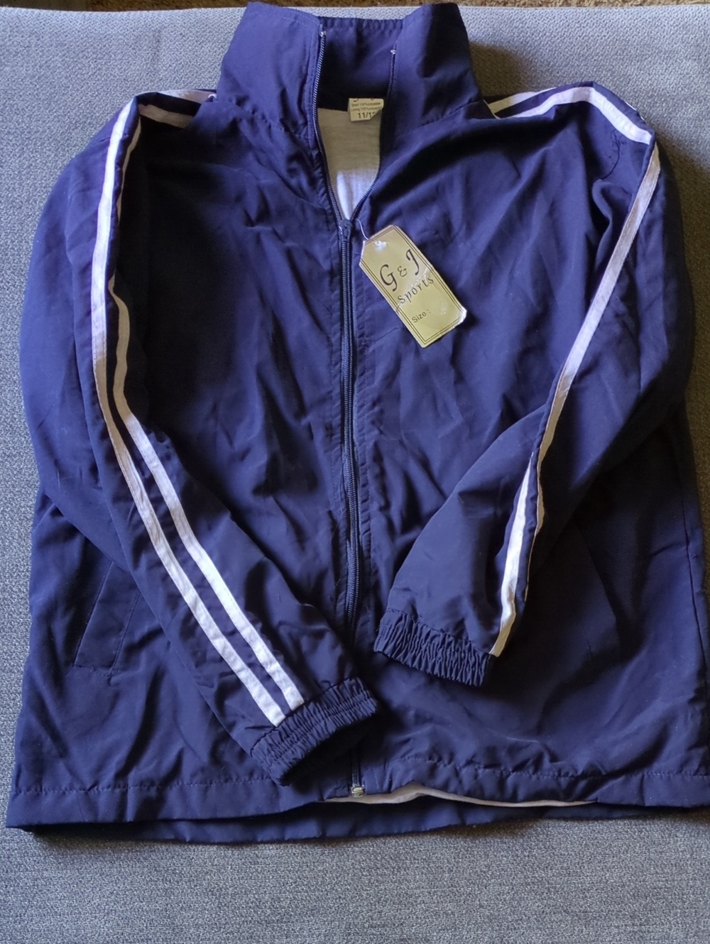 G&J Sports Navy Zip-Up Jacket